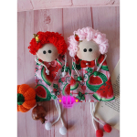 کیسه عروسکی پارچه ای طرح هندوانه